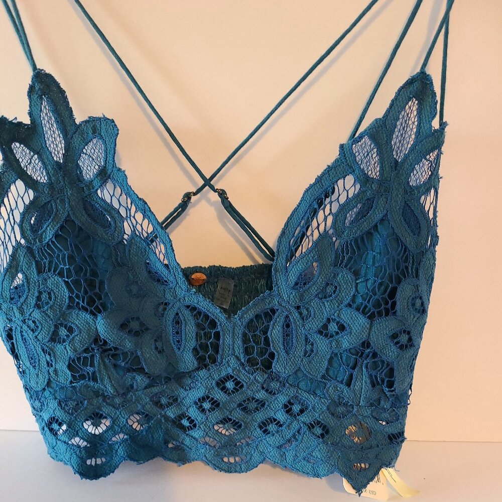 INTIMATELY FREE PEOPLE ADELLA BRALETTE -NIGHT SWIM- INK BLUE SIZE XS - Picture 3 of 10
